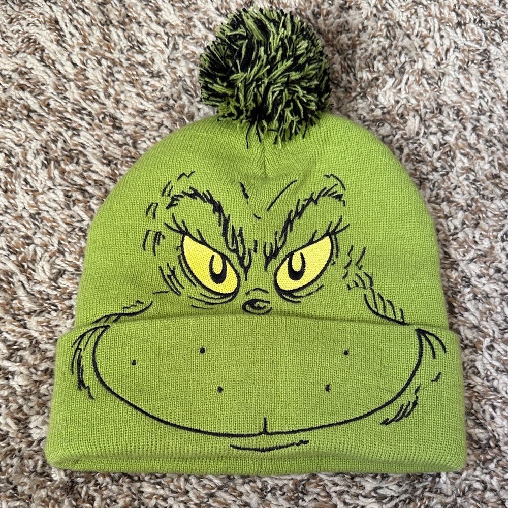 Green Official Grinch Beanie